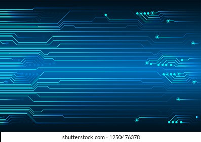 Blue cyber circuit future technology concept background