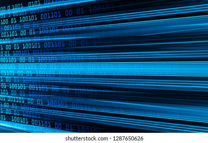 Blue cyber circuit future technology concept background
