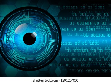 Blue cyber circuit future technology concept background