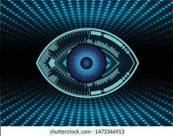 Blue cyber circuit future technology concept background