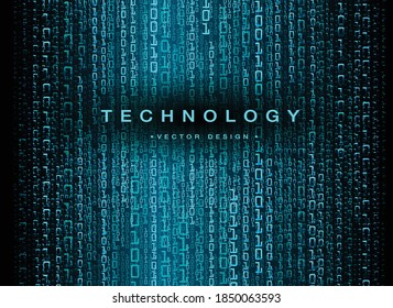 Blue cyber circuit future technology concept background