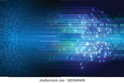 Blue cyber circuit future technology concept background
