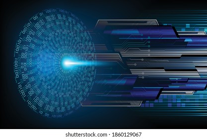 blue cyber circuit future technology concept background