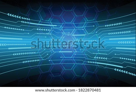 Blue cyber circuit future technology concept background