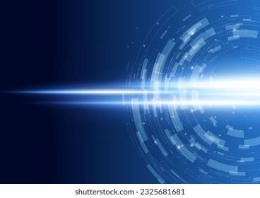 blue cyber digital image background