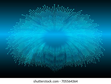 blue cyber high tech circuit board