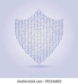 Blue cybersecurity logo