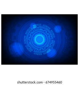 blue cyberspace technology concept.