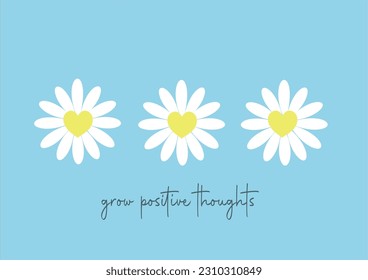 blue daisy flower vector design 