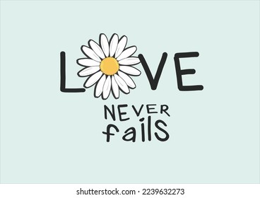 blue daisy flower vector hand drawn