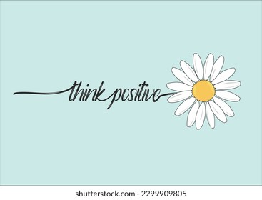 blue daisy flower vector hand drawn design