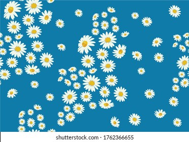 blue daisy vector design hand drawndaisy pattern hand drawn design ditsy flower design springy vector fabric towel  pattern summer print  ditsy flower 
stationery,towel,linens,sationery repeat pattern