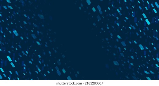 Cuadrados 3D azul oscuro, formas geométricas superpuestas, paredes inclinadas con patrones - Resumen de fondo vectorial futurista, diseño de textura, plantilla con espacio de copias, lugar, espacio para tu texto
