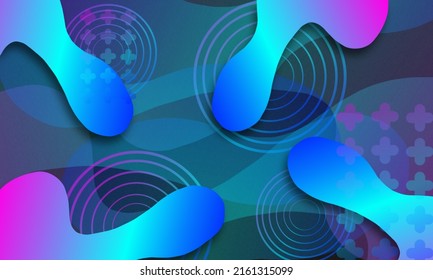 Blauer, dunkler abstrakter Hintergrund mit blauem, blauem Himmel, rosafarbenem Farbverlauf. kann als Cover, Poster, Banner oder etwas Anderes verwendet werden