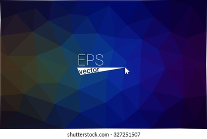 blue dark  black geometric rumpled triangular low poly style gradient illustration graphic background. Vector polygonal design for your business.