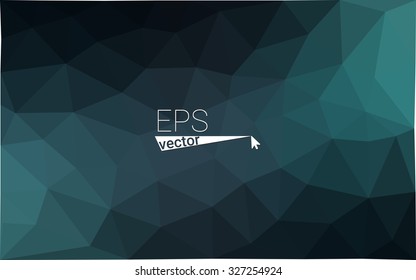 blue dark  black geometric rumpled triangular low poly style gradient illustration graphic background. Vector polygonal design for your business.