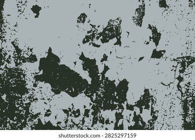 blue and dark distressed peeled paint texture vector illustration.