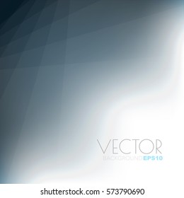 Blue dark geometry triangle background with white space for text and message design, vector