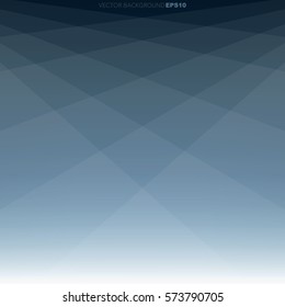 Blue dark geometry triangle background with white space for text and message design, vector