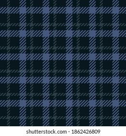 Blue and dark green fabric texture seamless pattern vector illustration