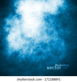 Blue dark sky illustration, abstract wallpaper background eps10