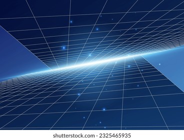 blue dark technology space background