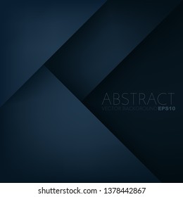 Blue dark tone vector background triangle geometric for design