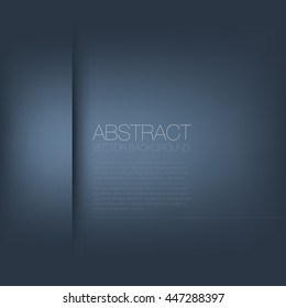 Blue dark vector background with space for design