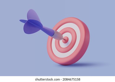 Blue dart hit on center of target, the success business target customer online marketing consultants. EPS 10 vector. - Shutterstock ID 2084675158