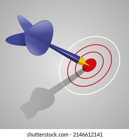 The blue dart to target