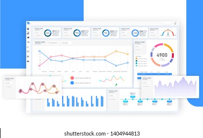 Dashboard Great Design Any Site Purposes Stock Vector (Royalty Free ...