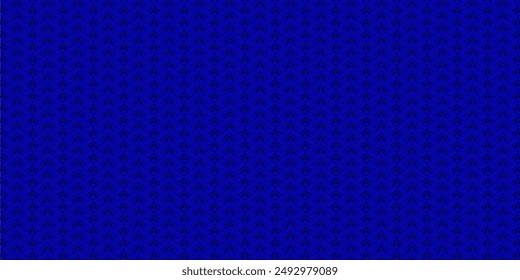 Blue Deco op art diamond sameless  pattern vector.