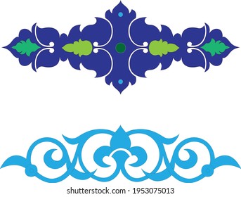 Vectores de decoración azul para la decoración