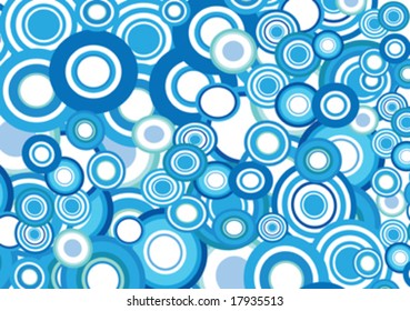 blue decorative circle