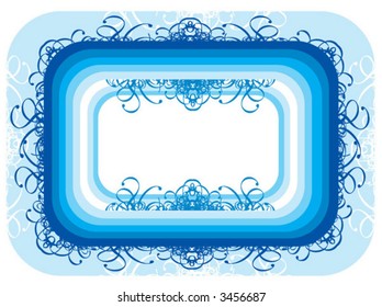 blue decorative color border