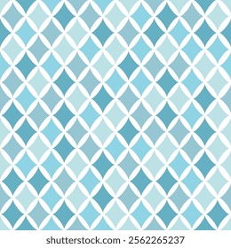 blue decorative diamonds seamless pattern background