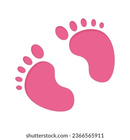 Blue or Pink? Decorative element for baby shower design. Gender reveal party icon