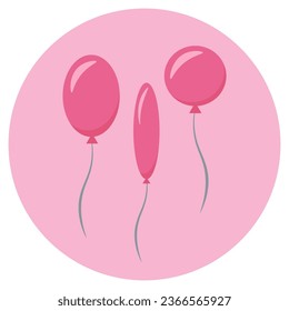 Blue or Pink? Decorative element for baby shower design. Gender reveal party icon