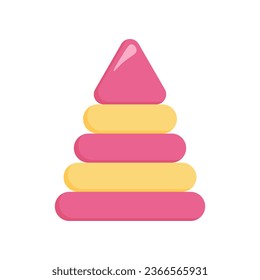 Blue or Pink? Decorative element for baby shower design. Gender reveal party icon