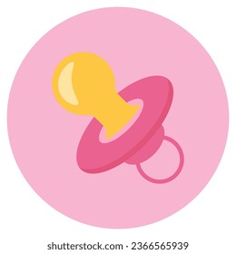 Blue or Pink? Decorative element for baby shower design. Gender reveal party icon