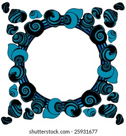blue decorative frame