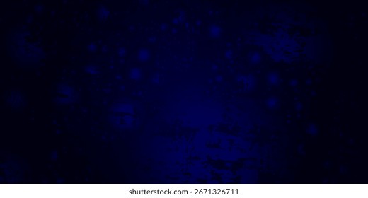 Blaue dekorative Gipstextur mit Vignette. Abstrakter farbiger Hintergrund mit Kopienraum für Design.