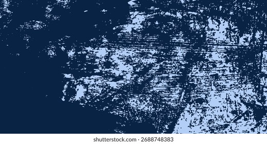 Blaue dekorative Gipstextur mit Vignette. Abstrakter farbiger Hintergrund mit Kopienraum für Design.