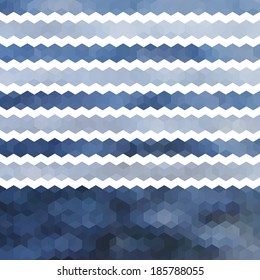 Blue defocused background with horizontal waves. Eps10