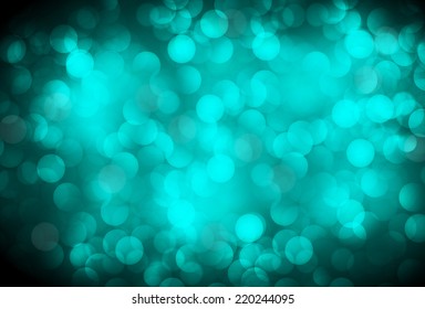 Blue Defocused Light, Flickering Lights, Vector abstract festive background with bokeh defocused lights. 