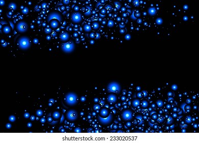 blue defocused lights background. abstract bokeh lights .