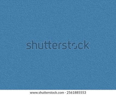 Blue denim seamless pattern. Classic jeans fabric background. Texture of modern cotton cloth material. Blue jean tissue seamless pattern, vector illustration