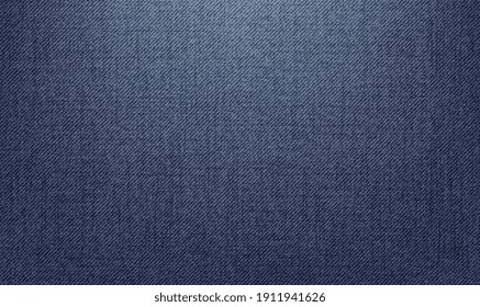 Blue Denim Textile background. Jeans background denim pattern. Classic texture blue. Background of denim canvas. Jeans apparel texture. Blue denim seamless pattern. Vector illustration EPS10.