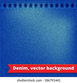 Blue Denim Texture Background