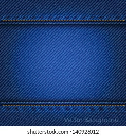 Blue denim texture, illustration eps.10